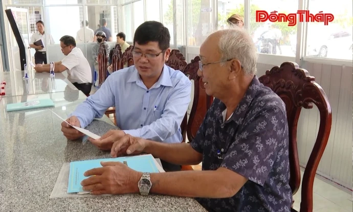 Xã Mỹ Thành: Nâng cao chất lượng giải quyết thủ tục hành chính