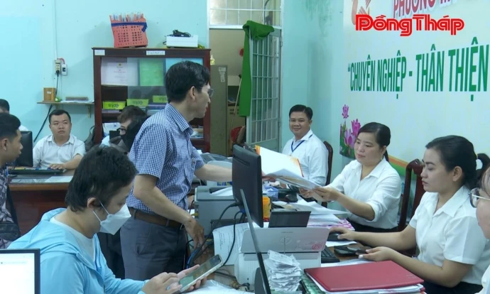 Phường Mỹ Trà: Nỗ lực phục vụ hành chính công