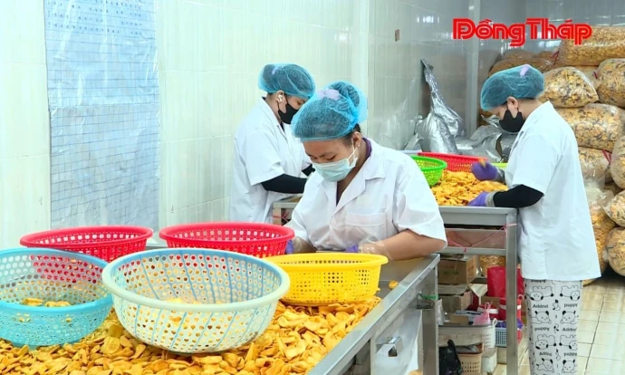 Tân Nhuận Đông vào cao điểm sản xuất phục vụ thị trường tết