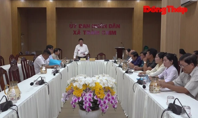 Xã Tràm Chim: khẩn trương chuẩn bị cho ngày hội bầu cử