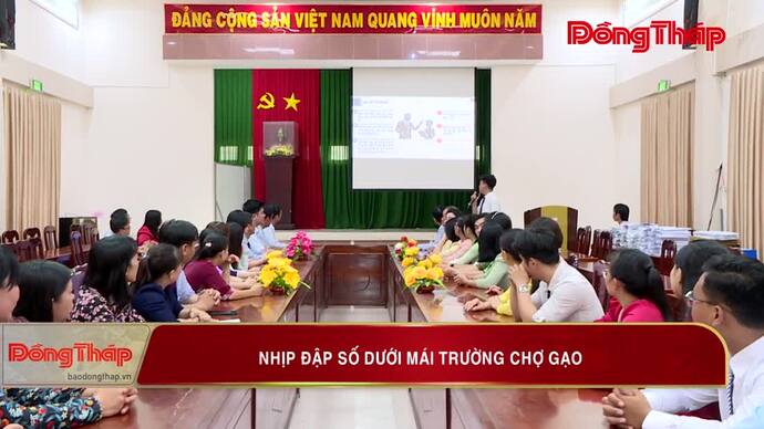 Nhịp đập số dưới mái trường chợ gạo