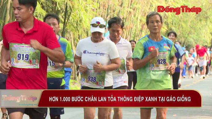 Hơn 1.000 bước chân lan tỏa thông điệp xanh tại Gáo Giồng