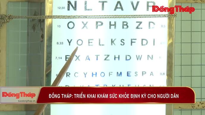 Đồng Tháp: Triển khai khám sức khỏe định kỳ cho người dân