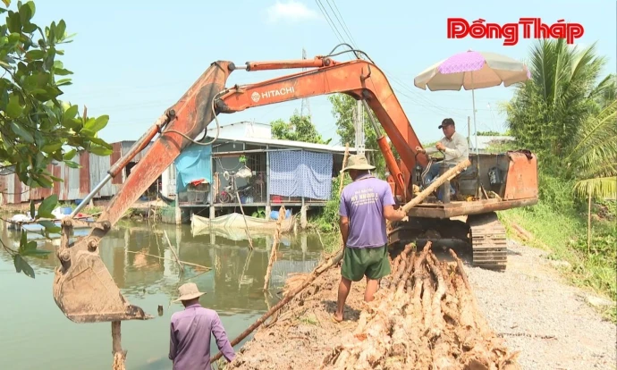 Xã Phú Hựu: Chủ động triển khai giải pháp phòng, chống lũ