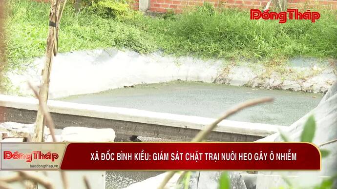 Xã Đốc Bình Kiều: Giám sát chặt trại nuôi heo gây ô nhiễm