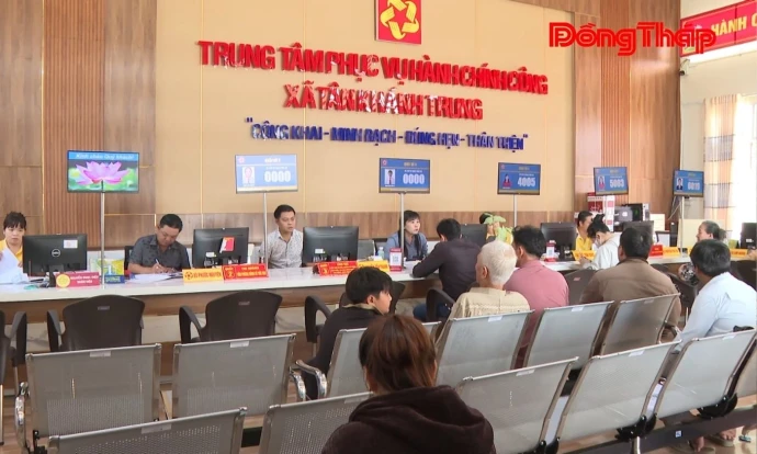 Xã Tân Khánh Trung: Điểm sáng trong cải cách hành chính 6 tháng đầu năm 2026