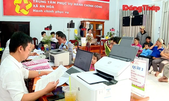 Xã An Hoà: Để người dân bớt “chạy” theo thủ tục hành chính