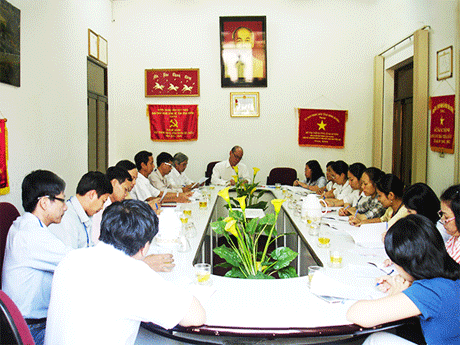 Một buổi sinh hoạt chi bộ. Ảnh: dangcongsan.vn