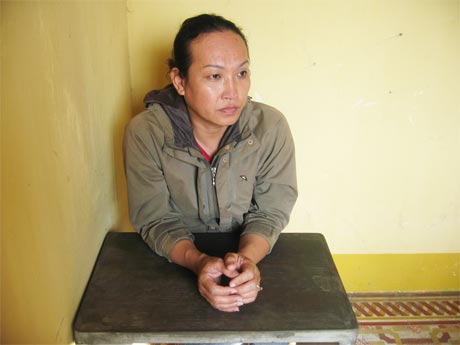 Bùi Ngọc Trung tại Cơ quan điều tra. Ảnh: Nguyễn Vinh