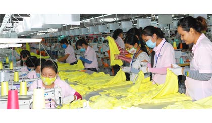 Lao động nữ chiếm đa số tại Công ty TNHH Hansae.