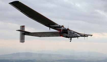 Chiếc máy bay chạy bằng năng lượng mặt trời Solar Impulse 2. (Nguồn: AFP/TTXVN)