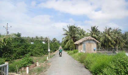 Những con đường nhựa thẳng băng, chạy dài.