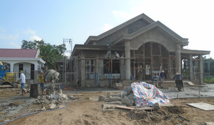 Nhà văn hoá Trung tâm xã sắp hoàn thành