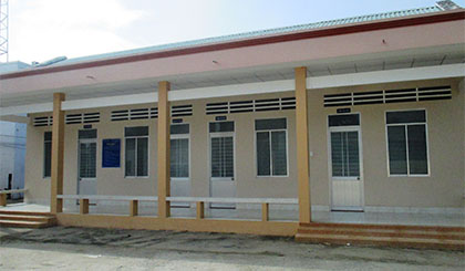 Các phòng chức năng của TTVH-TT xã Đăng Hưng Phước (Chợ Gạo) được đầu tư khang trang những cũng thường xuyên trong tình trạng “cửa đóng then cài”