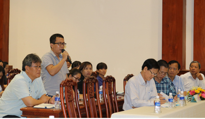 Đại diện các doanh nghiệp nêu kiến nghị tại Hội nghị đối thoại với doanh nghiệp lần 2 năm 2017