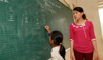 Nghề giáo không còn là lựa chọn được nhiều thí sinh ưu tiên. Ảnh: Trung Kiên/TTXVN