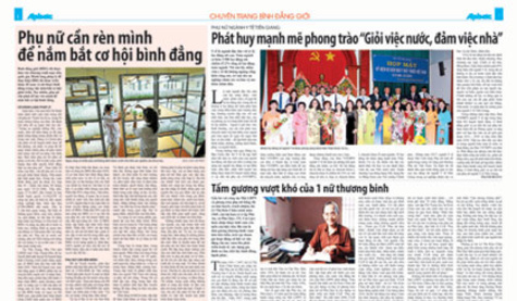 Báo Ấp Bắc đưa thông tin bình đẳng giới đến với cuộc sống