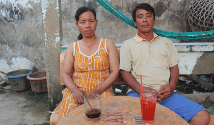 Anh Phạm Văn Tàu may mắn thoát chết trong cơn bão Linda.