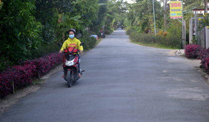 Diện mạo nông thôn xã Mỹ Hội khởi sắc từng ngày.