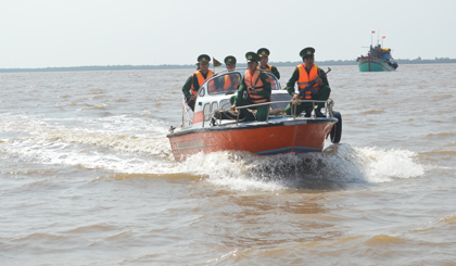 bđbp làm nhiệm vụ tuần tra, kiểm soát trên biển.