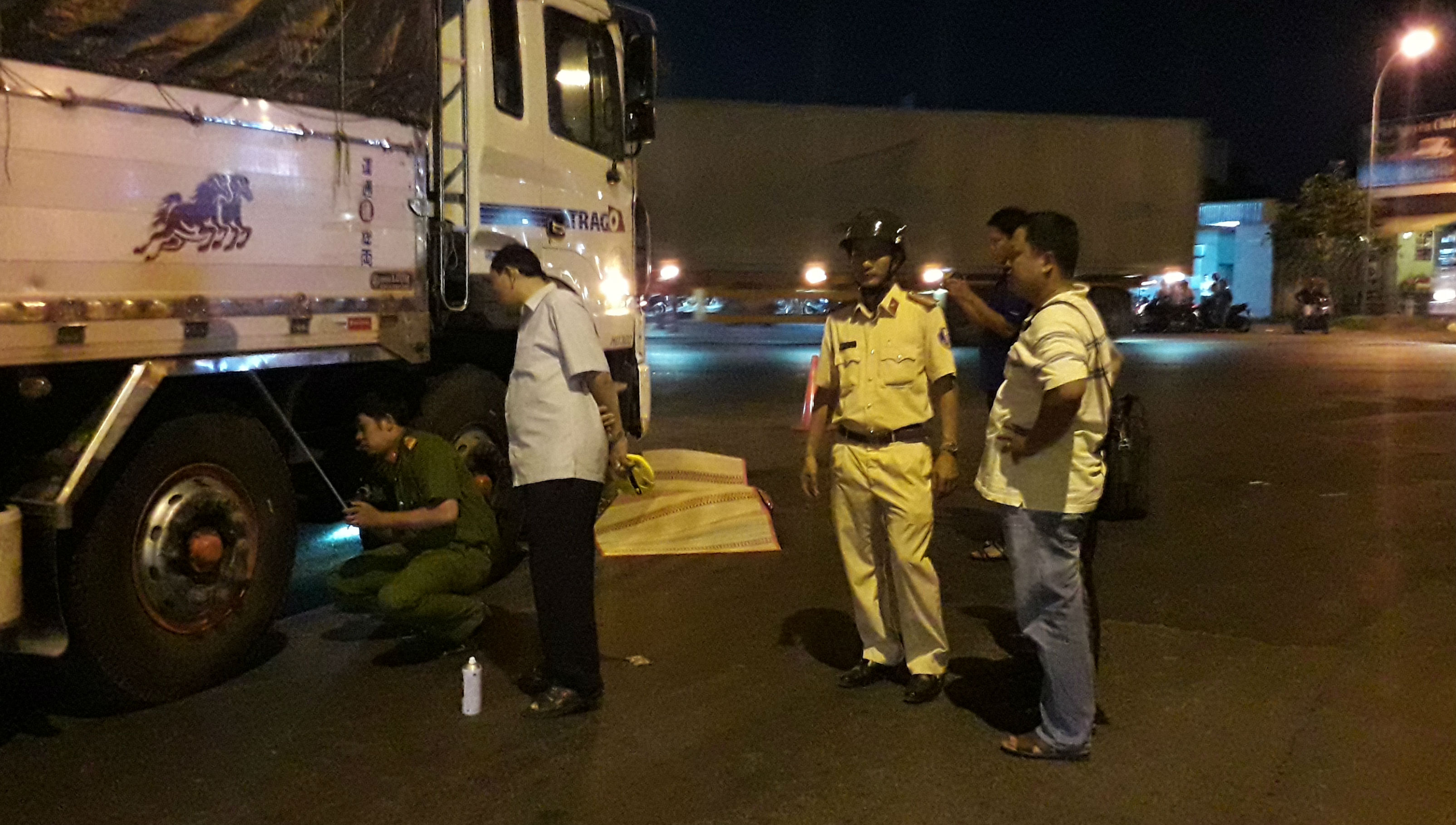 Hiện trường vụ tai nạn.