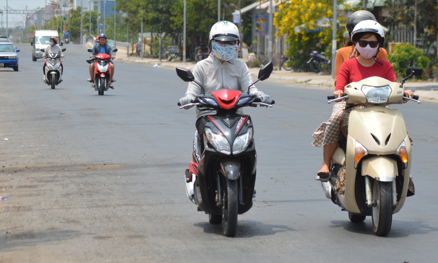 Các tuyến đường nội ô TP.Mỹ Tho.