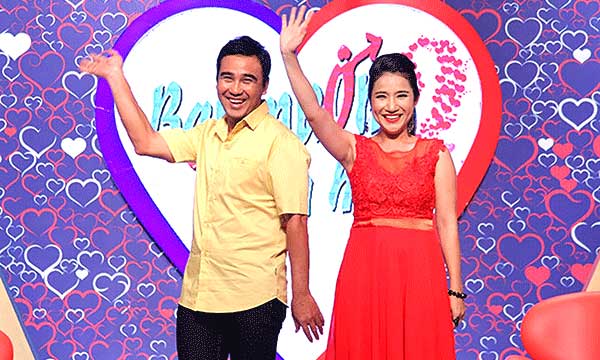 Quyền Linh và Cát Tường- hai người dẫn chương trình rất thành công của “Bạn muốn hẹn hò”- một điểm sáng hiếm hoi của kiểu gameshow hẹn hò. Ảnh: zing.vn