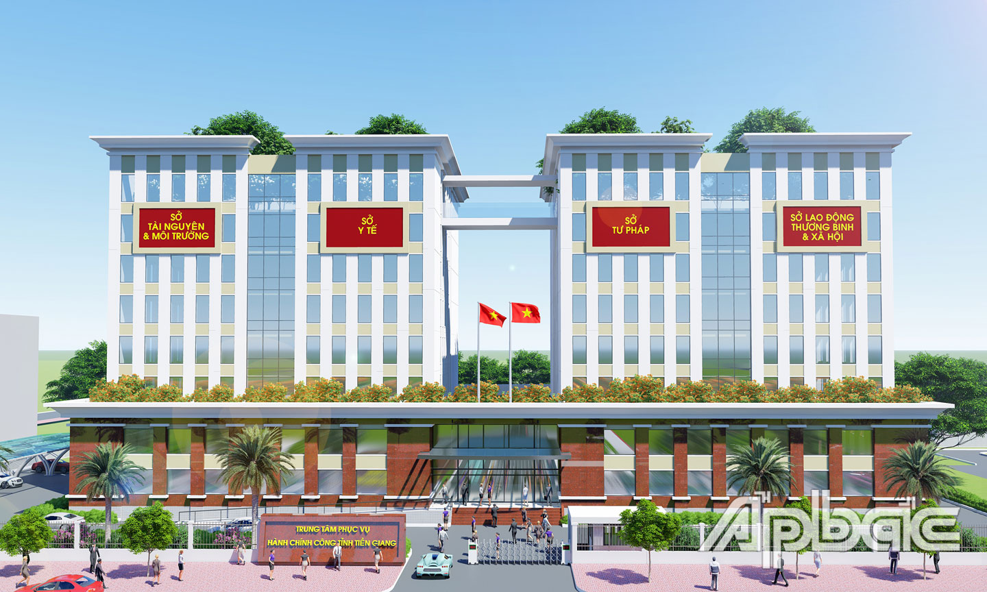 Mô hình Trung tâm Phục vụ hành chính công tỉnh Tiền Giang.