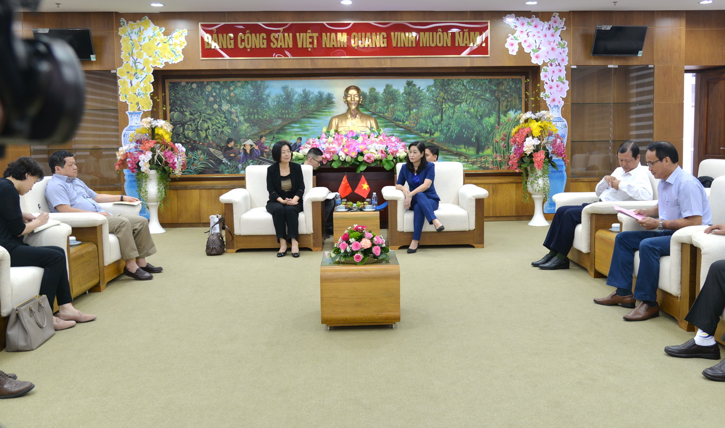 Quang cảnh buổi tiếp đón