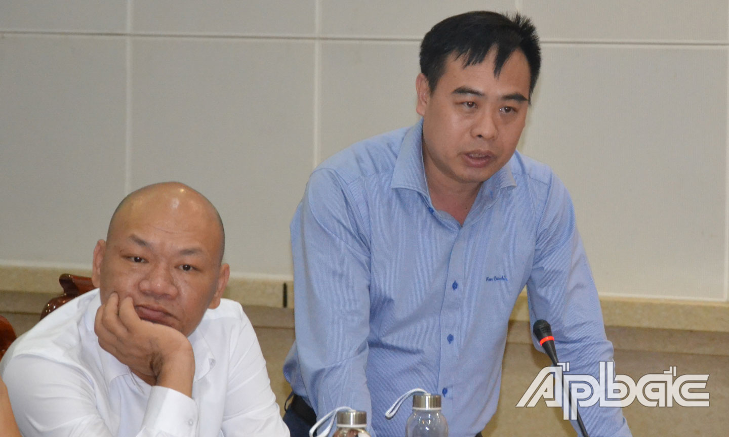 Đại diện DNDA phát biểu ý kiến.