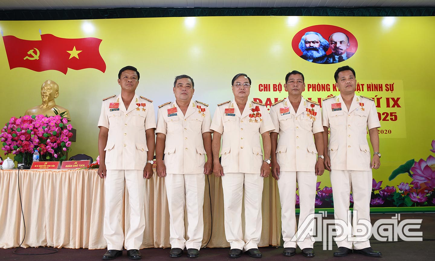 Ban Chấp hành chi bộ Phòng Kỹ thuật hình sự khóa IX, nhiệm kỳ 2020 – 2025.