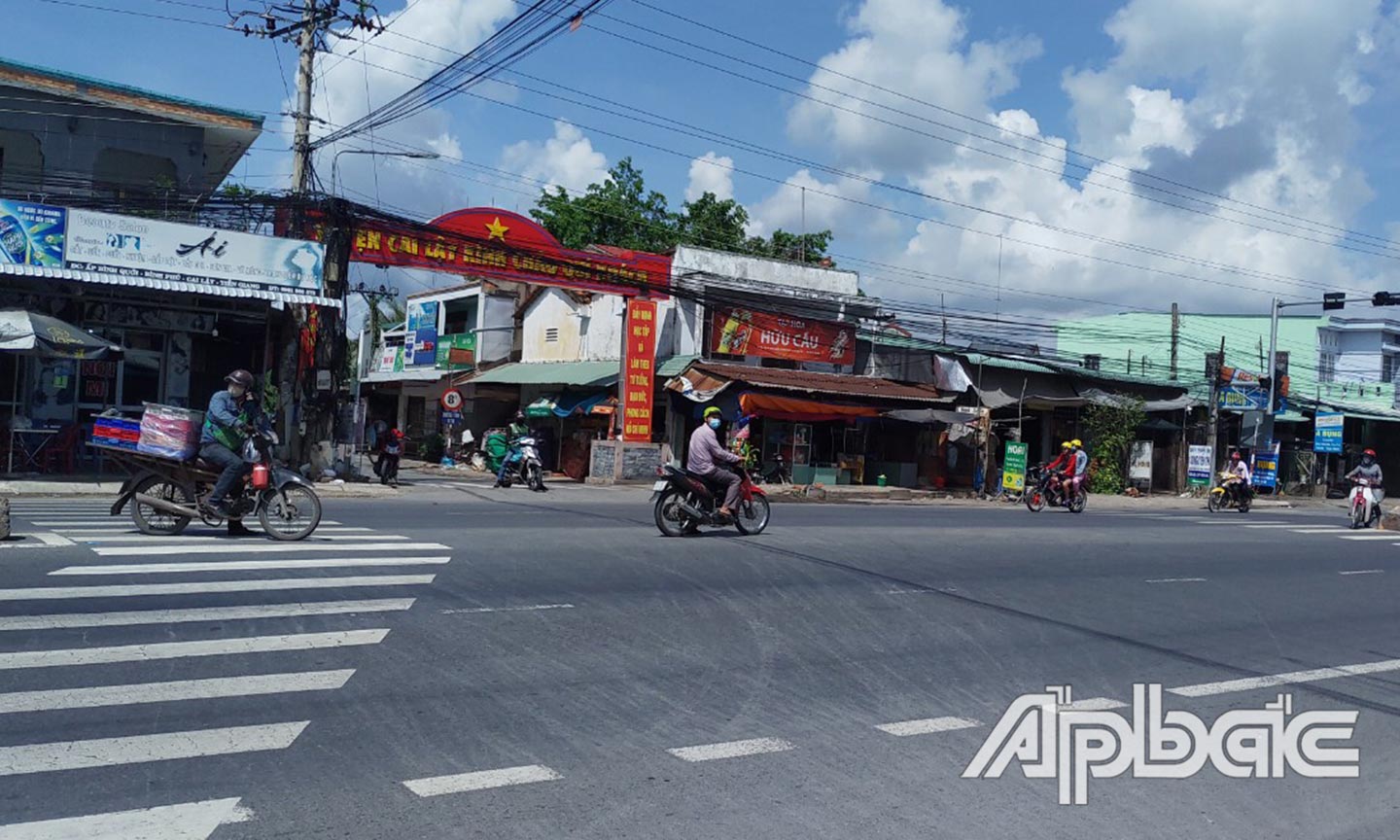 Nút giao tại đường tỉnh 875B.