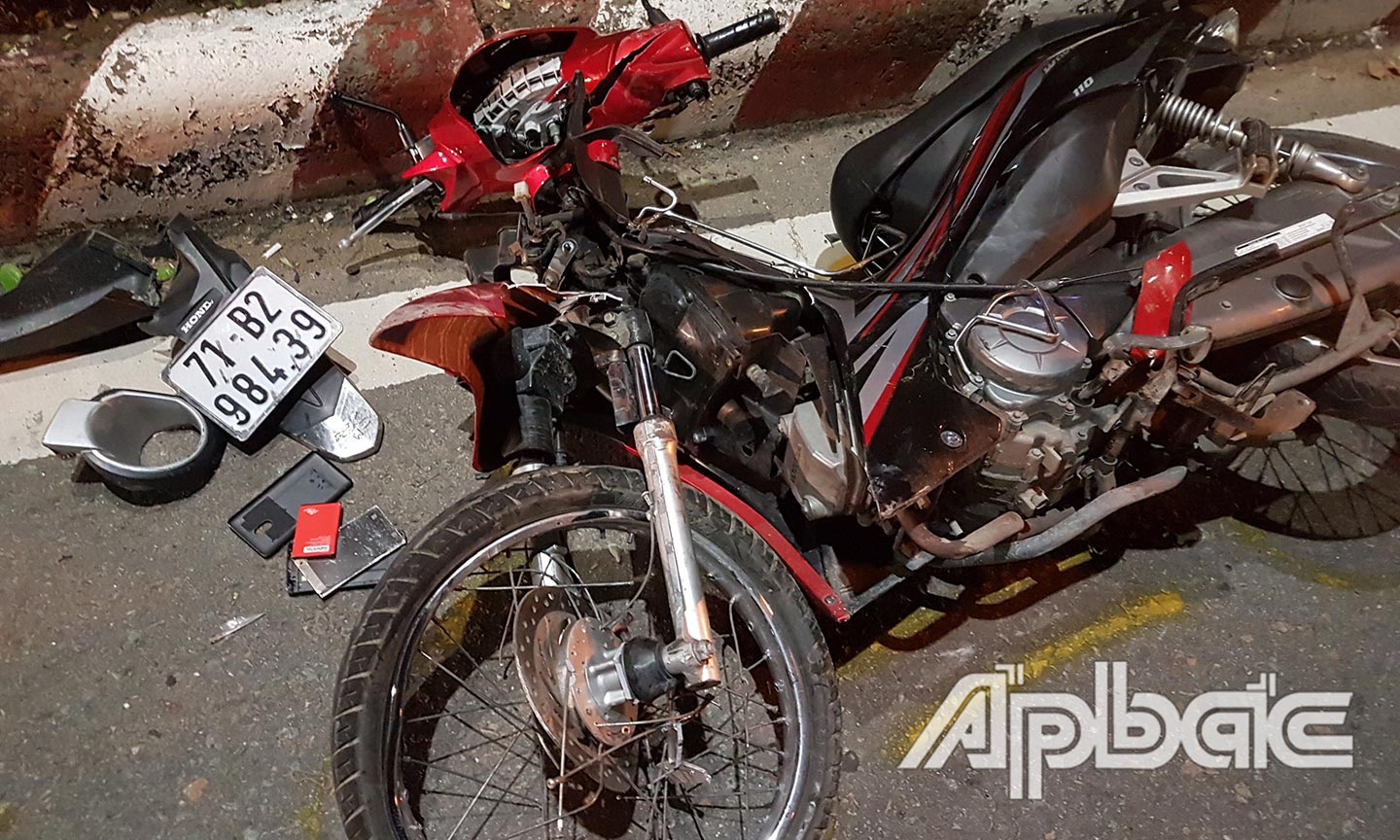 Hiện trường vụ tai nạn.