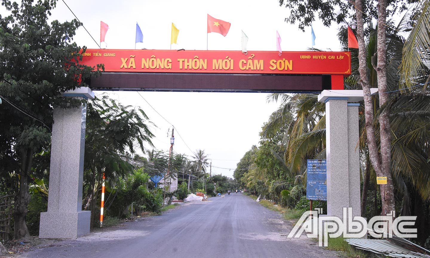 Xã nông thôn mới Cẩm Sơn.