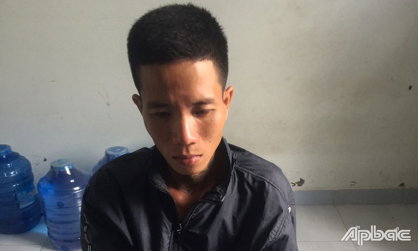 Hải tại cơ quan Công an.