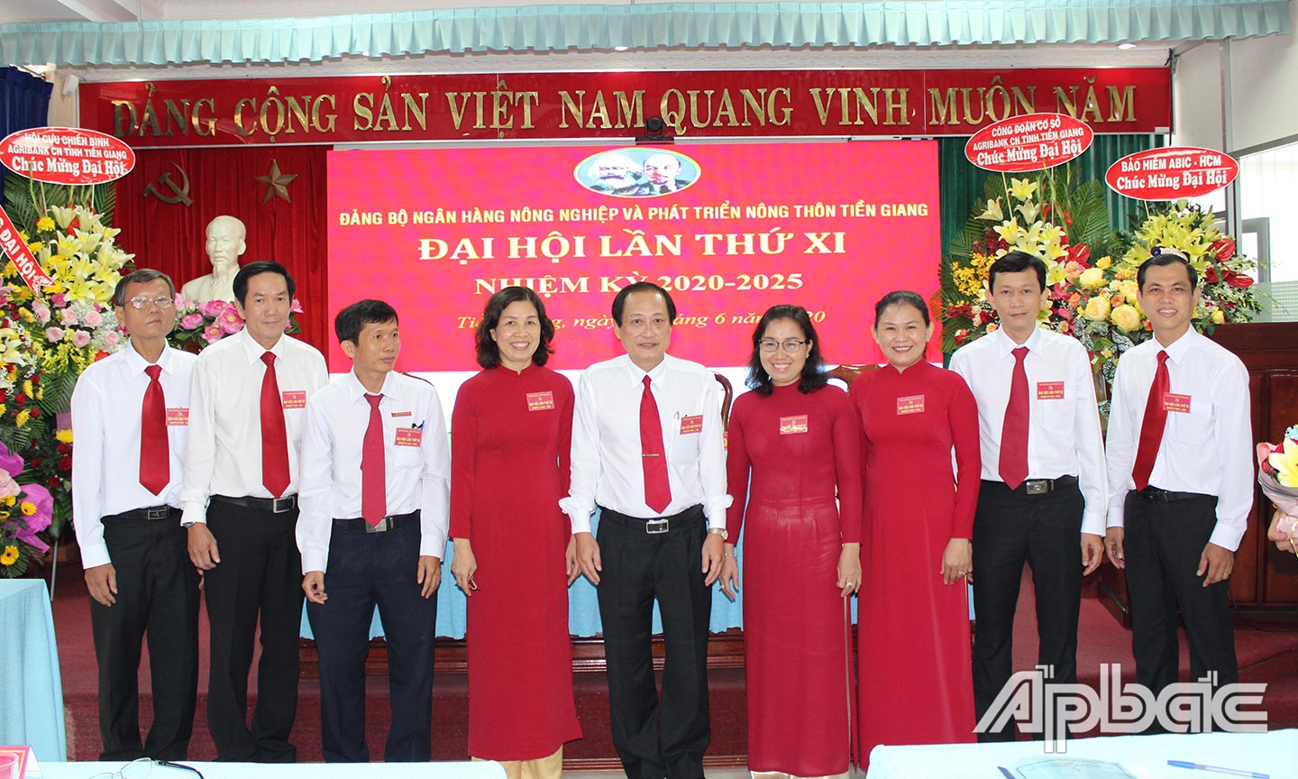 Ban Chấp hành Đảng bộ Agribank chi nhánh Tiền Giang nhiệm kỳ 2020 - 2025.