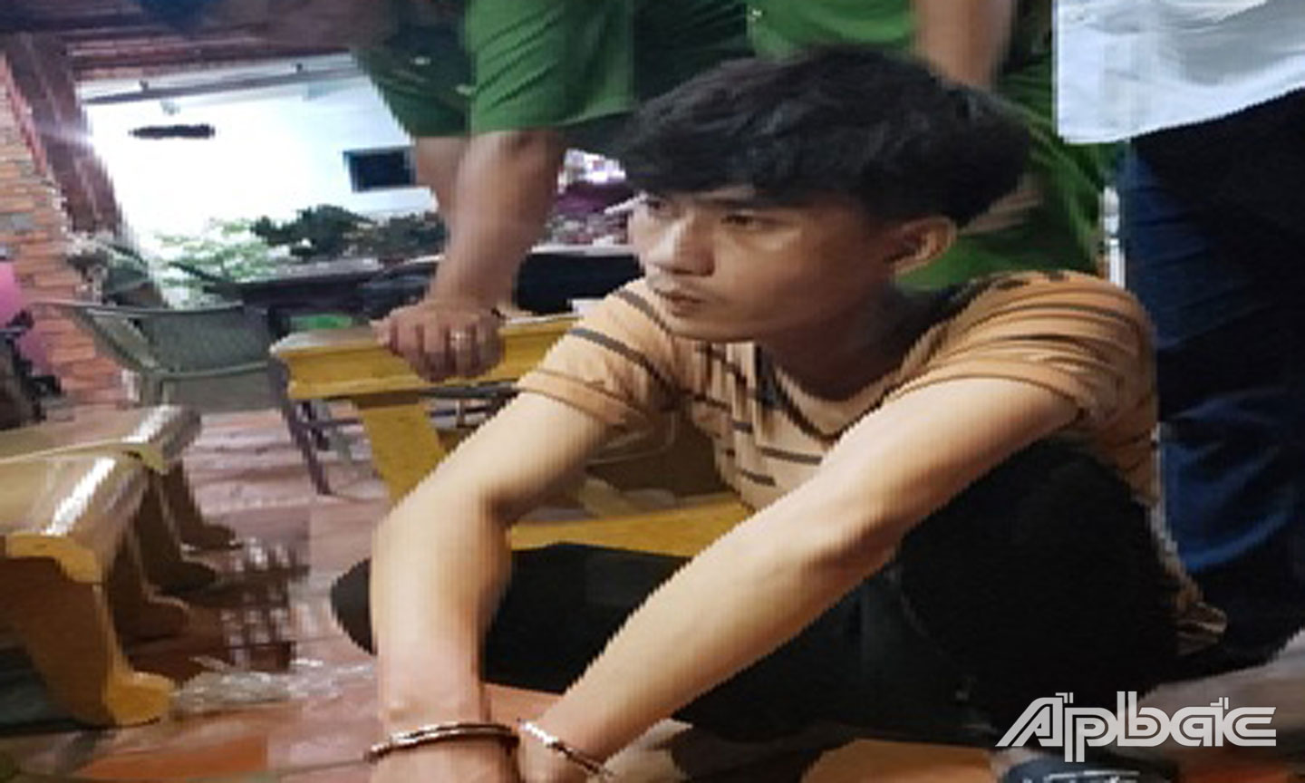 Nghi phạm Luân bị bắt giữ.