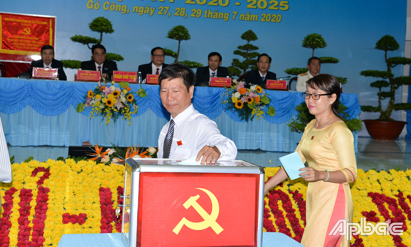 Đại Hội bầu Ban Chấp hành Đảng bộ TX. Gò Công, nhiệm kỳ 2020 -2025.