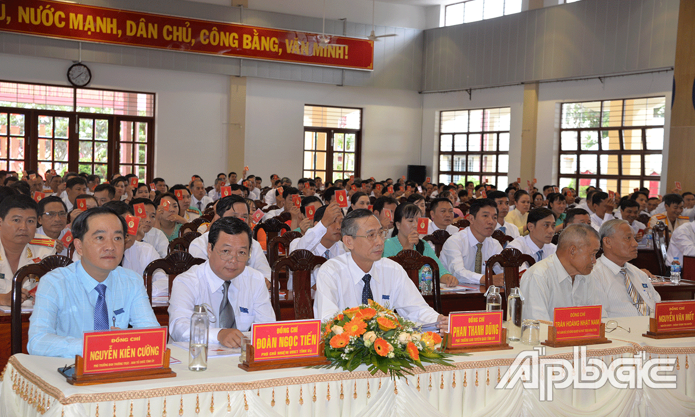 : Đại hội biểu quyết thống nhất chương trình Đại hội