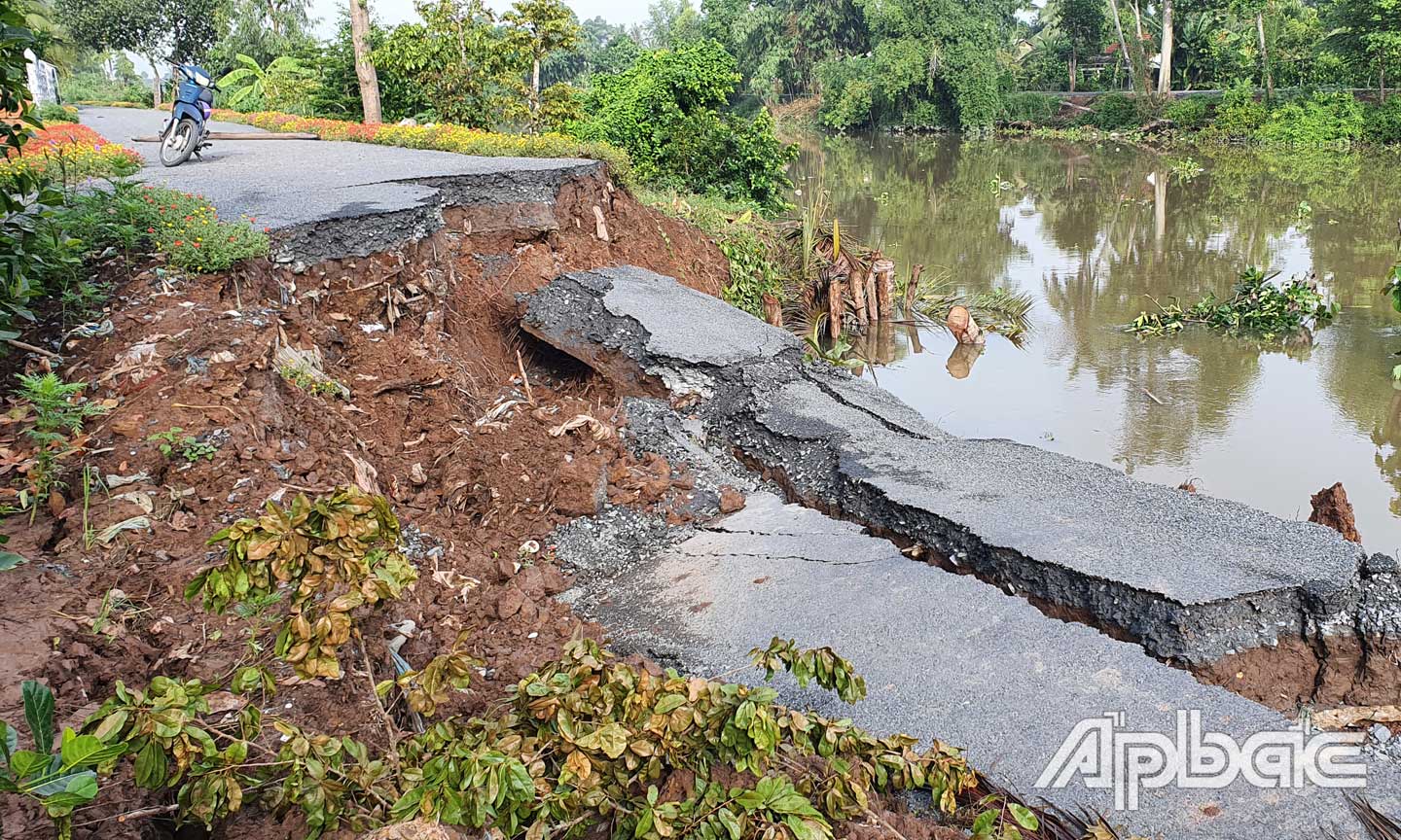Tình hình sạt lở 6 tháng đầu năm trên địa bàn huyện Cái Bè diễn biến khá phức tạp.
