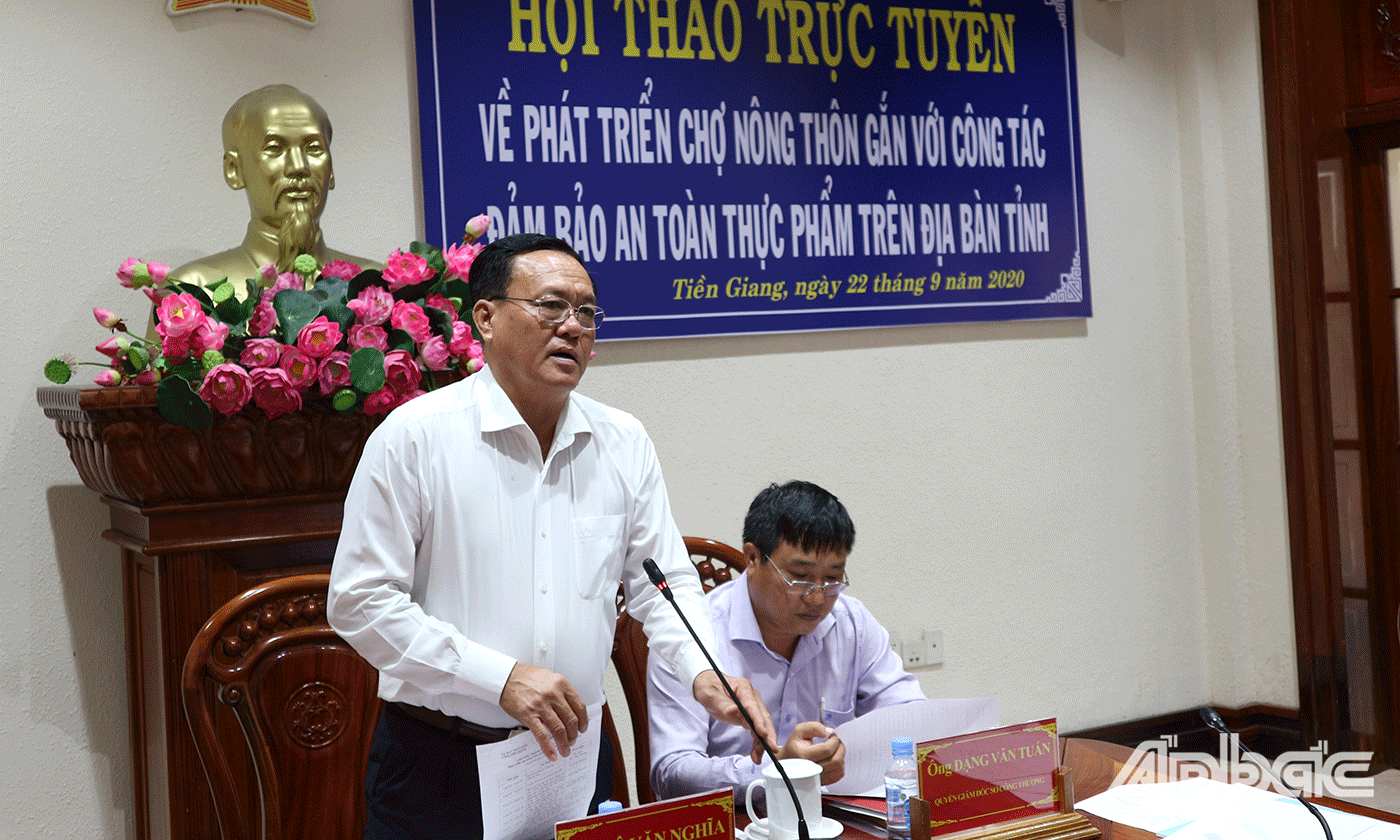 đồng chí Lê Văn Nghĩa, Ủy viên Ban Thường vụ Tỉnh ủy, Phó Chủ tịch Thường trực UBND tỉnh Tiền Giang. 