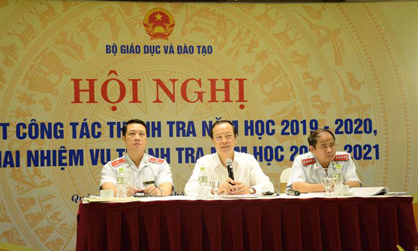 Thứ trưởng Bộ GD&ĐT Phạm Ngọc Thưởng chia sẻ tại Hội nghị. Ảnh: HM