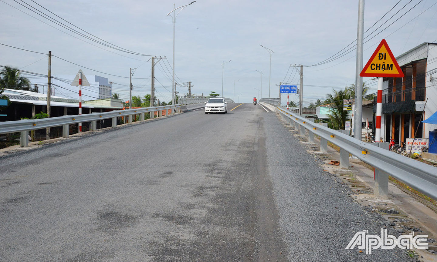 Cầu Long Hưng thông xe đưa vào sử dụng