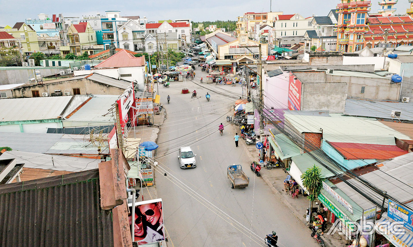 Xã Vĩnh Kim đang phấn đấu xây dựng trở thành đô thị loại V.