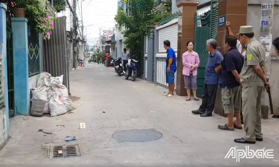 Hiện trường vụ nổ súng.