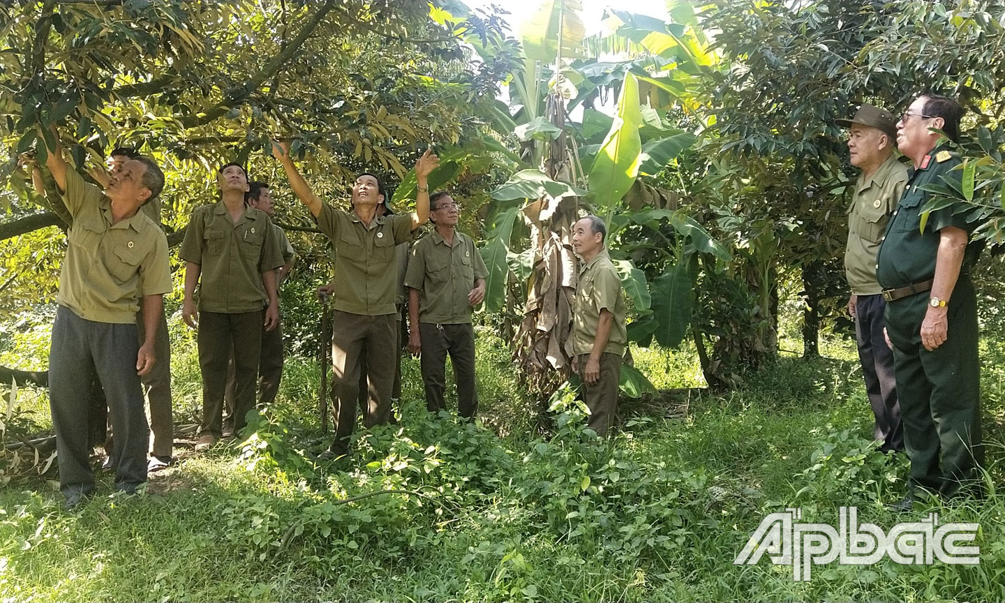 Hội CCB TX. Cai Lậy phát huy mô hình “Giúp nhau giảm nghèo bền vững”.