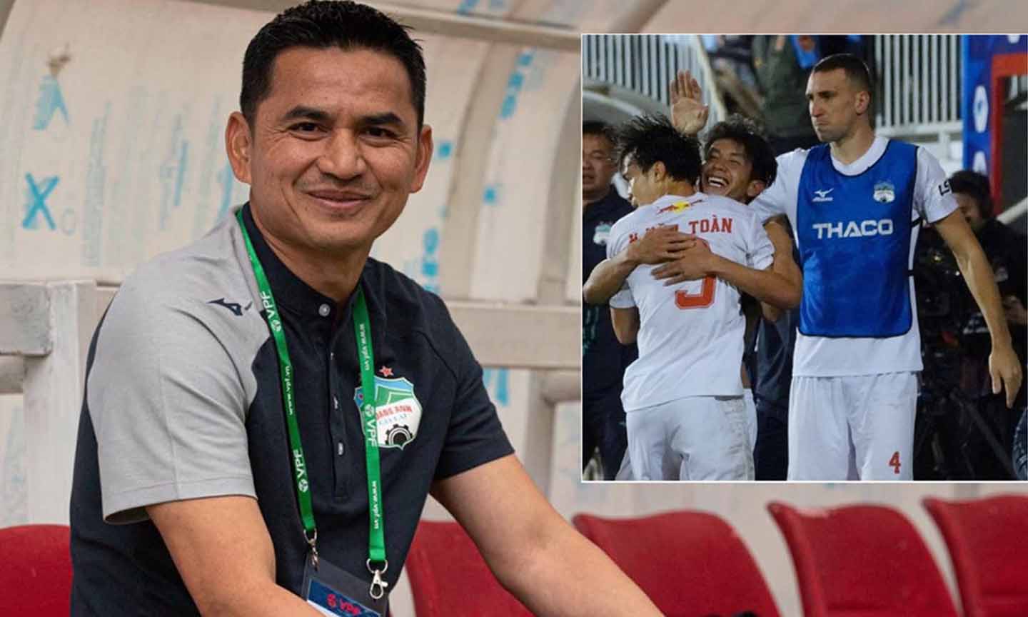 Kiatisuk đã có chiến thắng đầu tiên cùng với HAGL nhờ lối chơi có phần thực dụng hơn. Ảnh: Vietnamnet.vn