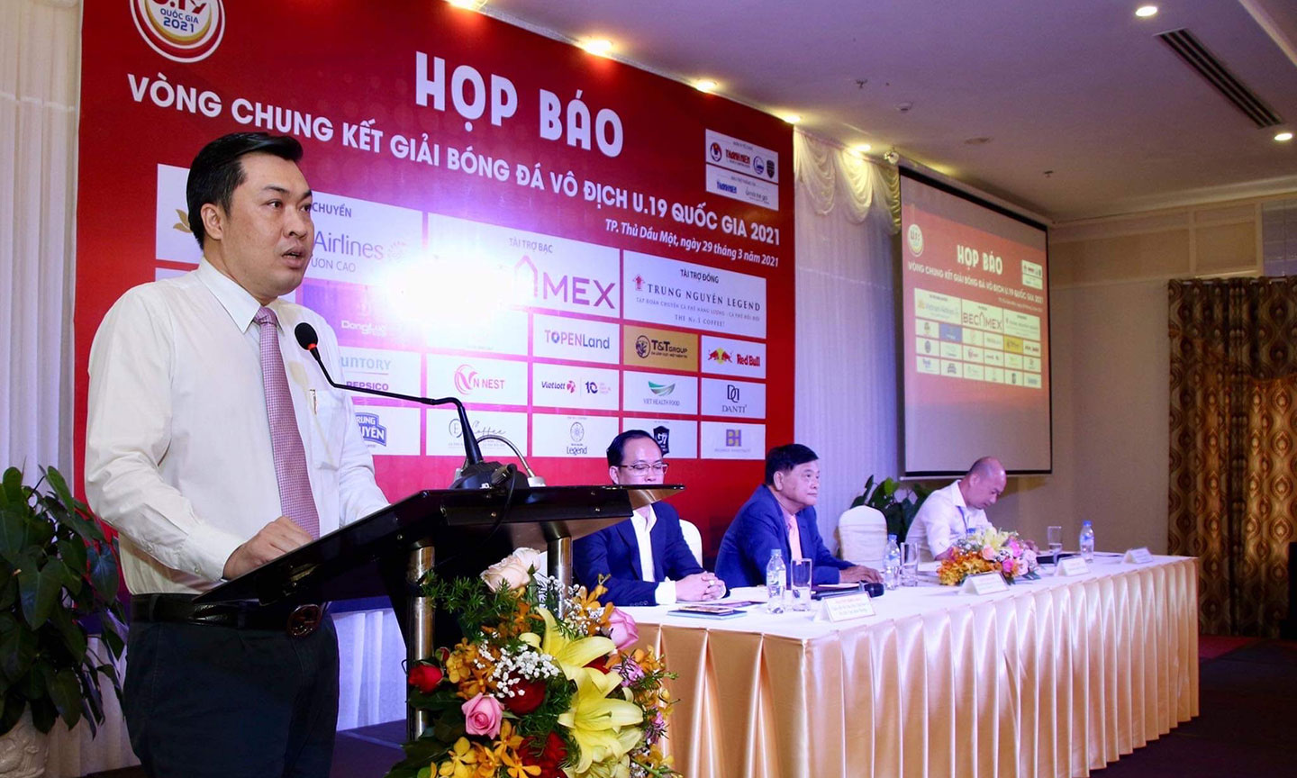 Họp báo Vòng chung kết U.19 quốc gia 2021 với nhiều thông tin hấp dẫn. Ảnh: Cao Chóng