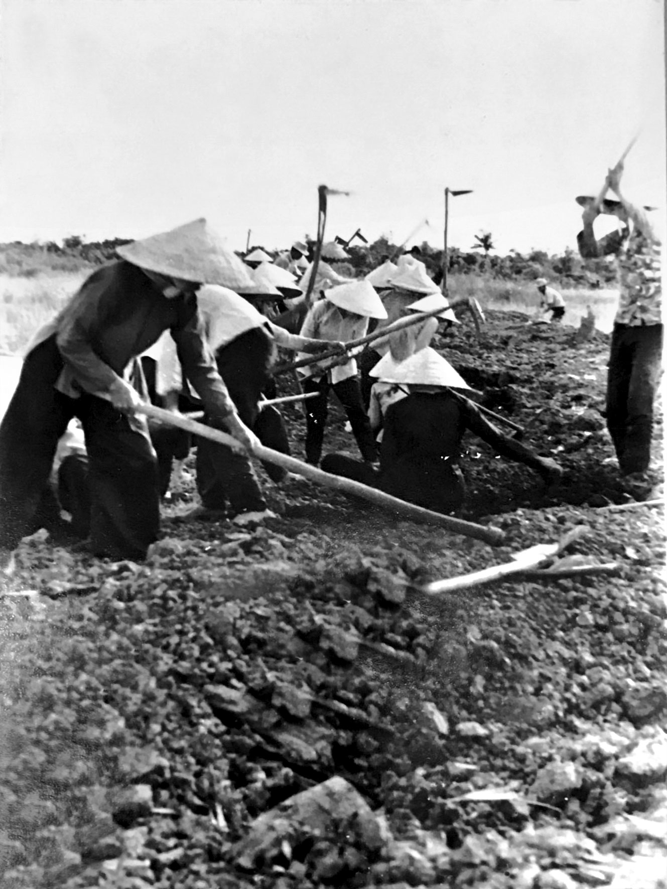 Chị em phụ nữ tỉnh Mỹ Tho ban bót giặc.