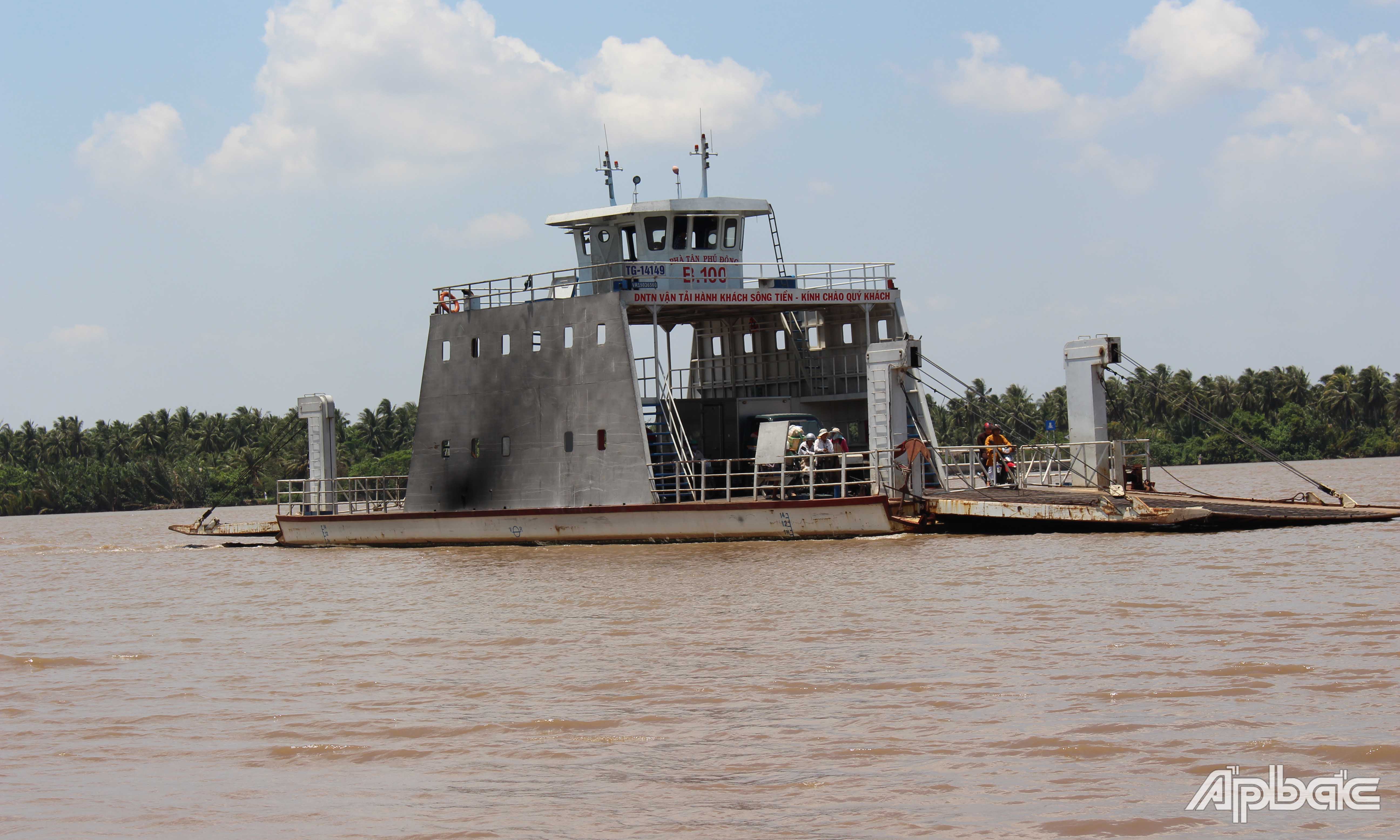 Phà Tân Thới - Bình Ninh sẽ tạm ngưng hoạt động từ 13 giờ ngày 14-7.